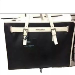 NWT Cynthia Rowley Saffiano Leather  Pet Carrier